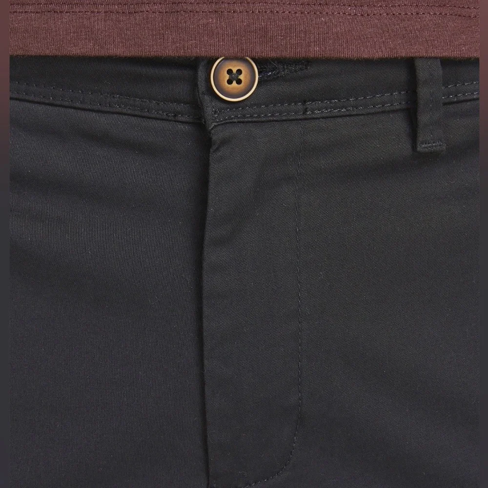 Jack & Jones Slim Fit Black Chino Trousers